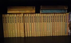 book shelf, Trixie Belden, mysteries,