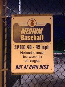 Medium baseball speed was the fastest I make contact with.